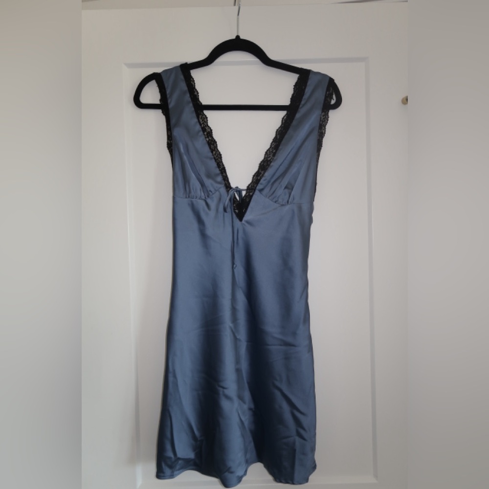 Cotton candy satin dress
